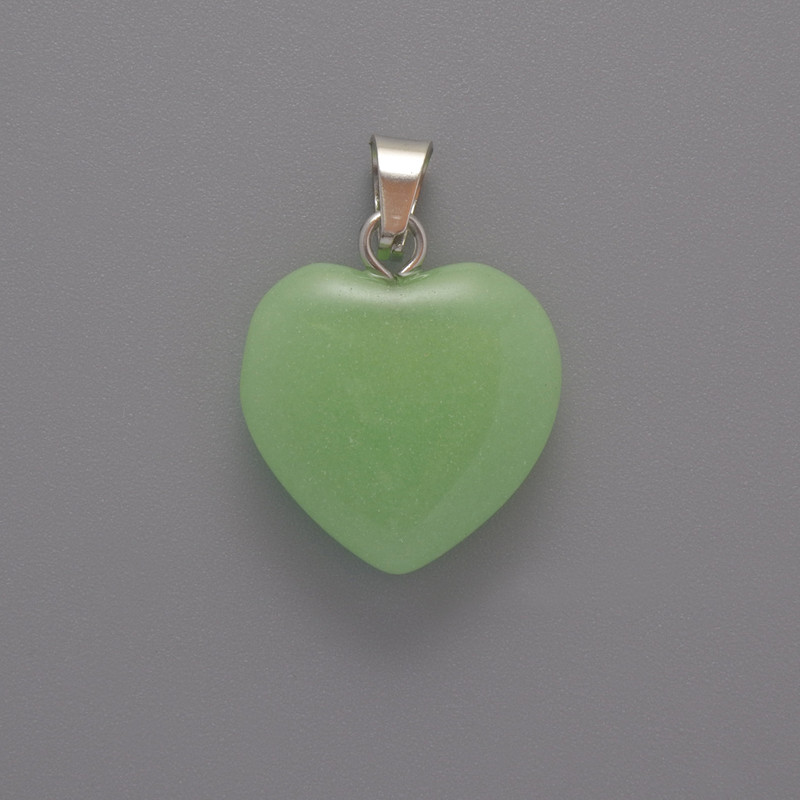Jade Heart Pendant 16×16×5mm