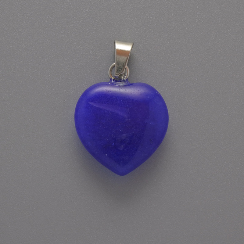 Apatite Heart Pendant, diameter 15×15×6mm+/-, length 23mm+