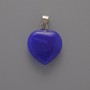 Apatite Heart Pendant, diameter 15×15×6mm+/-, length 23mm+