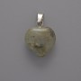 Labradorite Heart Pendant, diameter 15×15×6mm+/-, length 23mm+