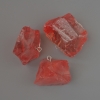 Chalcedony Pendant Raw Stone from, diameter 20x29 to 27x34mm+- assorted