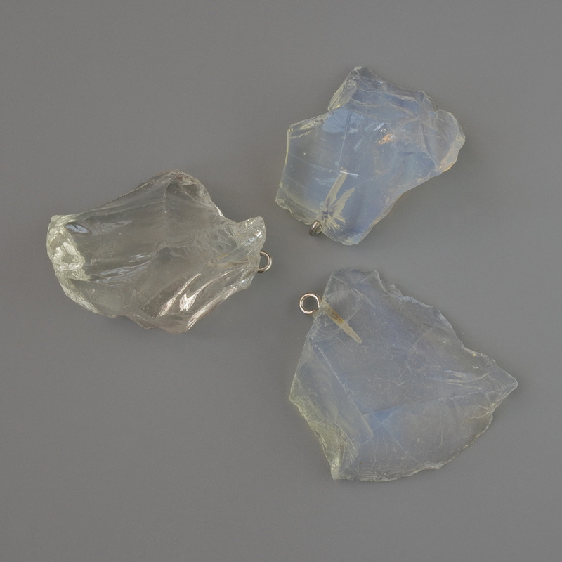 Moonstone Pendant Raw from, diameter 30x21 to 38x32mm+- assorted