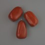 Natural Red Jasper Stone Pendant, diameter 35x17mm+