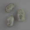 Natural Labradorite Stone Pendant, diameter 35x17mm+