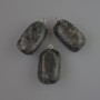 Natural Larvikite Stone Pendant, diameter 35x17mm+