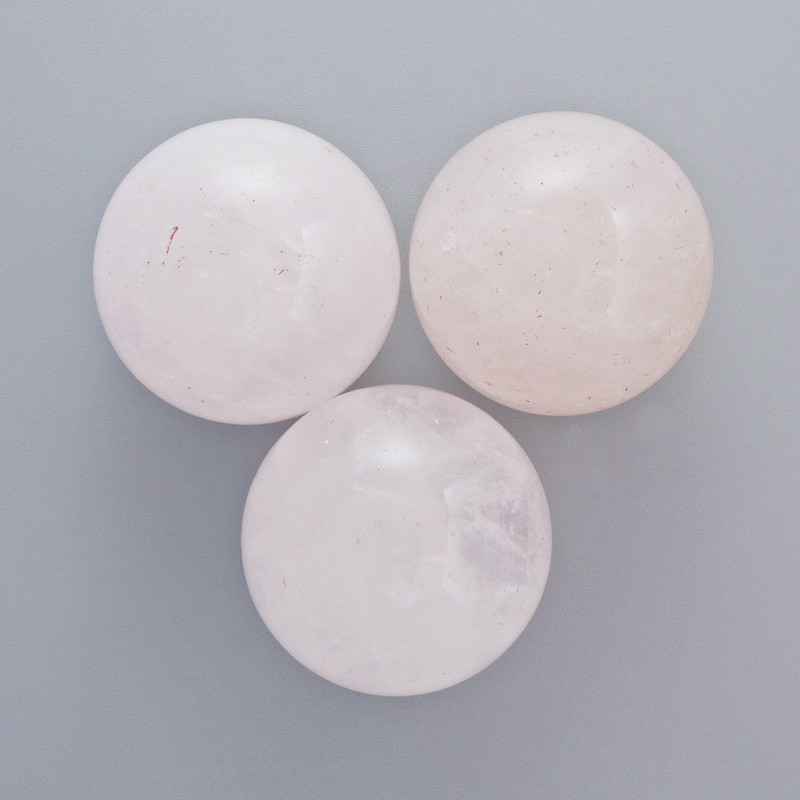 Souvenir Sphere Natural Rose Quartz Stone, diameter 25mm+- (price per piece)