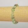 Prehnite Bracelet, natural stone chips, diameter 6x4mm +/-, length 18cm +/- (stretch)