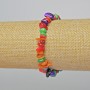 Mother-of-Pearl Assorted Chip Bracelet, diameter 7x4mm +/-, length 18cm +/- (stretch)