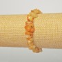 Yellow Agate Bracelet, natural stone chips, diameter 7x4mm +/-, length 18cm +/- (stretch)