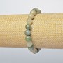 Seraphinite Bracelet (pressed), smooth bead, diameter 8.5mm +/-, length 18cm +/- (stretch)