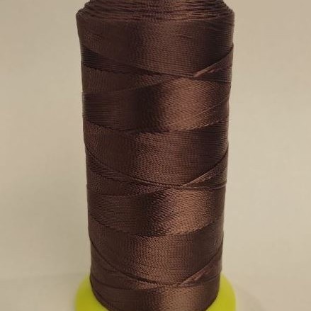 Craft Findings Bobbin, Brown Nylon Thread for Crafts, 0.6mm Diameter