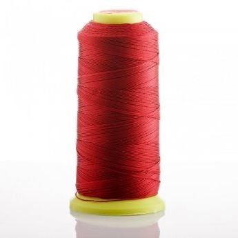 Red Bobbin Thread, 0.6mm Diameter, Nylon for Crafts, 500m