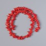 Natural Coral Beads Nugget Chip, Diameter 9x3mm +/-, Length 39cm +/- on Fishing Line