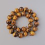 Tiger's Eye Beads, Natural Stone, Smooth Round, 14mm +/-, 39cm +/- Strand