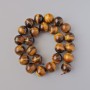 Tiger's Eye Beads, Natural Stone, Smooth Round, 16mm +/-, 40cm +/- Strand