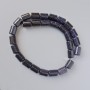 Aventurine Beads Cairo Night (synthetic) cylinder, diameter 10x13.5mm +/-, length 37cm +/- on fishing line
