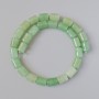 Jade Beads natural stone cylinder, diameter 10x14mm +/-, length 38cm +/- on fishing line