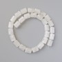 Rock Crystal Beads natural stone cylinder, diameter 10x14mm +/-, length 38cm +/- on fishing line
