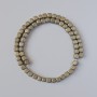 Pyrite Beads, natural stone, cube, diameter 6mm +/-, length 40cm +/-, on a strand