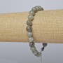 Labradorite (Pressed) Bracelet, smooth round, diameter 8mm +/-, length 19x24cm +/- (silver-tone clasp)
