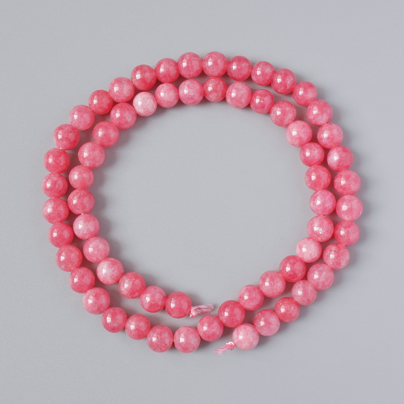 Tourmaline (Pressed) Beads, smooth round, diameter 6.5mm +/-, length 38cm +/- on thread