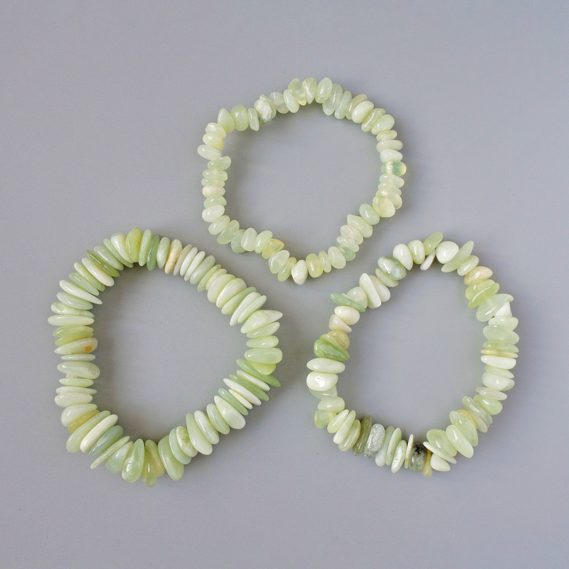 Onyx Bracelet Tumbled, Assorted Diameter from 8x3mm to 14x3mm +/-, Length 18cm +/- (Stretch)