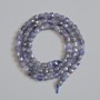 Iolite Beads Natural Stone Faceted Cube, Diameter 4.5mm +/-, Length 39cm +/- on String