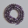 Amethyst Beads Natural Stone Faceted Cube, Diameter 5mm +/-, Length 39cm +/- on String