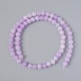 Kunzite (Imitation) Beads Smooth Round Bead, Diameter 6mm +/-, Length 37cm +/- on Fishing Line