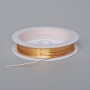 Jewellery Wire Golden Colour, Diameter 0.5mm Spool, Length 18m