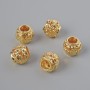 Finding Spacer Bead, Diameter 6x7mm+/-, Hole Diameter 3.3mm, Gold Metal Colour, 1pc