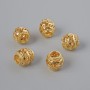 Finding Spacer Bead, Diameter 7x7mm+/-, Hole Diameter 3.4mm, Gold Metal Colour, 1pc