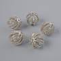 Finding Spacer Bead, Diameter 11.5x12mm+/-, Hole Diameter 2mm, Silver Metal Colour, 1pc