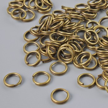 Jump Rings Finding, Diameter 6mm Pack of 20 Grams, Bronze Colour
