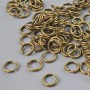 Jump Rings Finding, Diameter 6mm Pack of 20 Grams, Bronze Colour