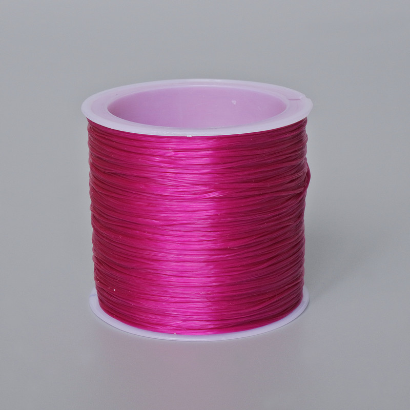 Craft Elastic Cord Spool Raspberry, Length 30m+