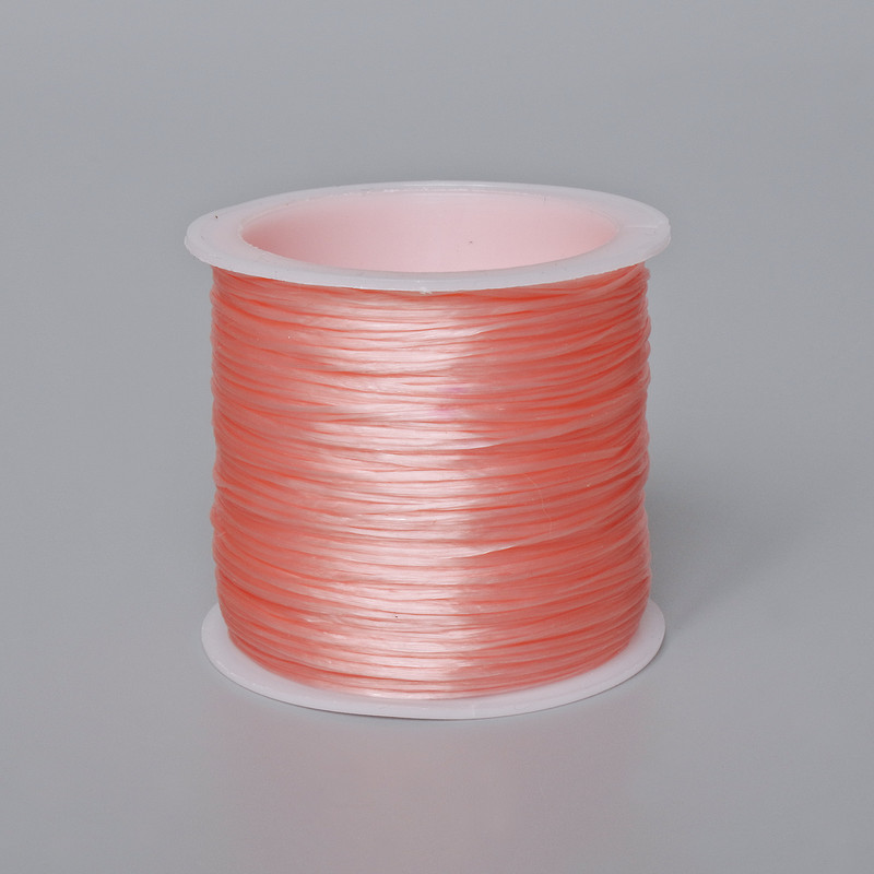 Craft Elastic Cord Spool Peach, Length 30m+