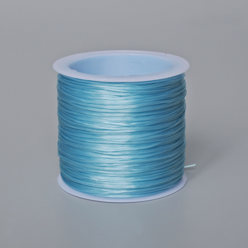Craft Elastic Cord Spool Sky Blue, Length 30m+