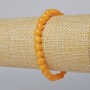 Citrine Bracelet, smooth bead, diameter 6.5mm+-, length 18cm+- (stretch)