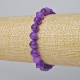 Lepidolite Bracelet (artificial) smooth bead, diameter 8mm+-, length 18cm+- (stretch)