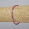 Phosphosiderite Bracelet, natural stone, faceted cube, diameter 4mm+-, length 18cm+- (stretch)