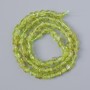 Chrysolite Natural Stone Beads, tumbled, diameter 5x6mm+/-, length 41cm+/- on a thread