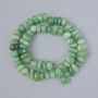 Jade Natural Stone Tumbled Beads, Diameter 11x6mm+/-, Length 41cm+/- on a Thread