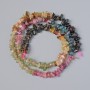 Tourmaline Beads Natural Stone Chips, Diameter 6x2mm+/-, Length 39cm+/- on a Thread