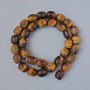 Tiger's Eye Beads, Natural Stone Bar, Diameter 10x12mm+/-, Length 40cm+/- on a Thread