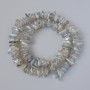 Labradorite Beads, Natural Stone Chips, Diameter 10x3mm+/-, Length 39cm+/- on Fishing Line