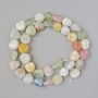 Morganite Beads, Natural Stone Tumbled, Diameter 10x11mm+/-, Length 39cm+/- on a Thread