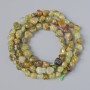 Grossular (Green Garnet) Beads, natural stone, tumbled, diameter 7mm+-, length 40cm+- on a strand