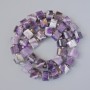 Amethyst Beads, natural stone, faceted rondelle, diameter 10.5x7mm+-, length 38cm+- with seed beads on a strand
