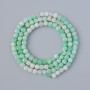 Emerald Beads, Natural Stone Faceted Cube, Diameter 4mm+/-, Length 39cm+/- on a Strand